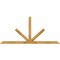 Ekena Millwork Saratoga Rough Sawn Timber Gable Bracket, Western Red Cedar, 96"W x 44"H x 4"D x 4"F, 11/12 Pitch GBW096X44X0404SAR00RWR - alternate 1